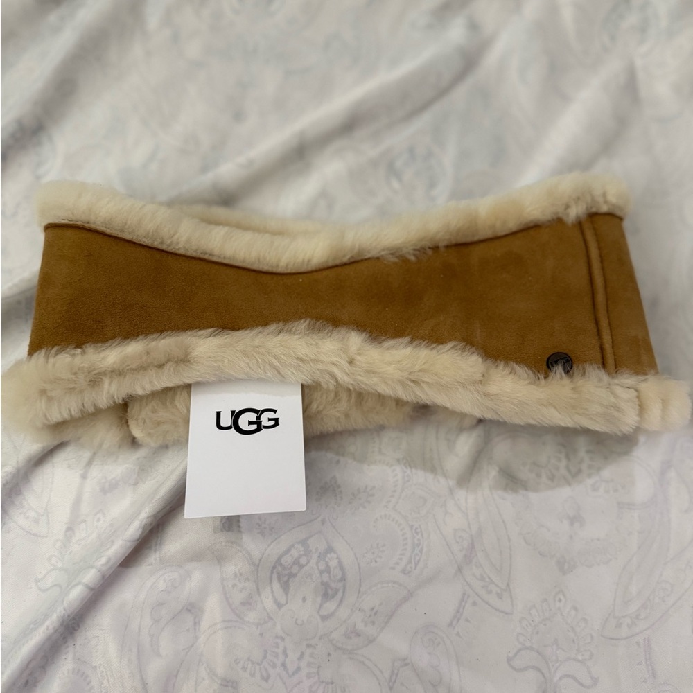 UGG Women's Brown Shearling Hairband
